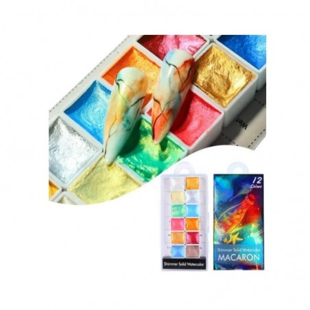 Set von 12 Aquarellmalerei BSC05
