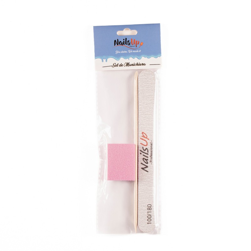 Kit NailsUp Buffer, Feile 100/180, Nagelhautklopfer Kit NailsUp Buffer, Feile 100/180, Nagelhautklopfer