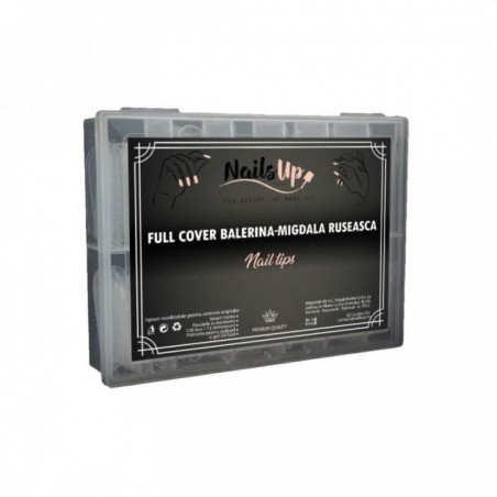 Dual  Tips NailsUp Full Cover Balerina-Russian Mandel