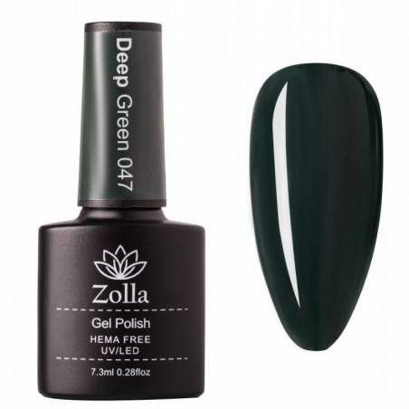 Semipermanenter Nagellack Zolla - Hema Free - Deep Green 047 - 7.3ml