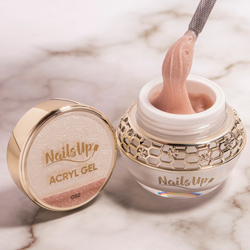 AcrylGel NailsUp - G52 Light Nude Glimmer 30g AcrylGel NailsUp - G52 Light Nude Glimmer 30g