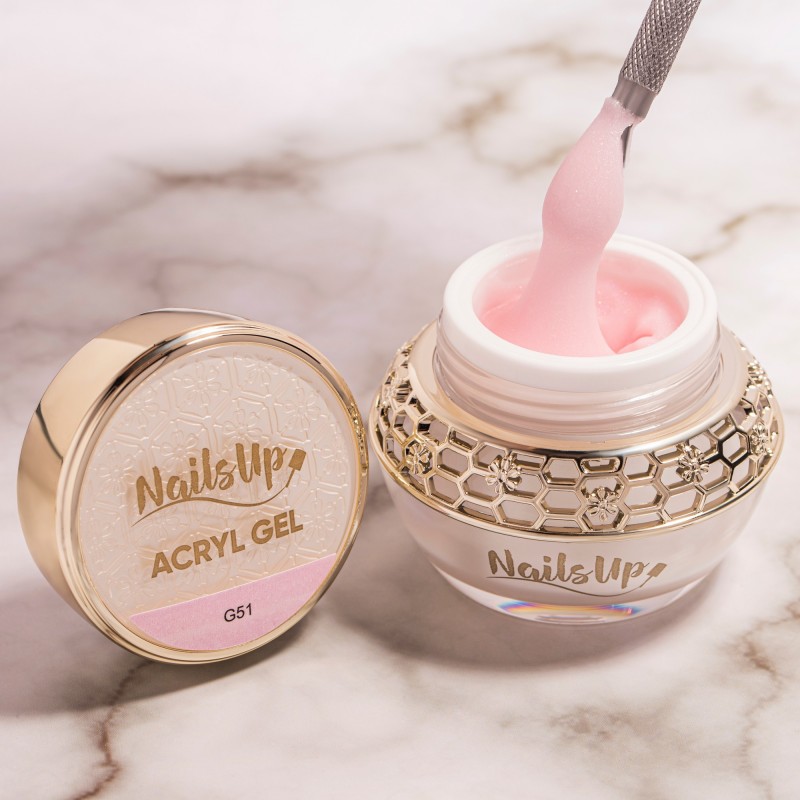 AcrylGel NailsUp - G51 Rose Glimmer 30g AcrylGel NailsUp - G51 Rose Glimmer 30g