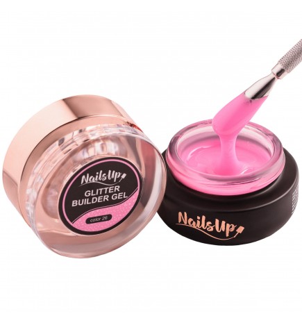 Aufbaugel Feinen Glitzer NailsUp 26 - 30ml
