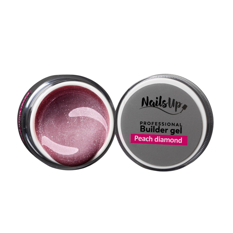 Builder Gel NailsUp - Peach Diamond 50g Builder Gel NailsUp - Peach Diamond 50g