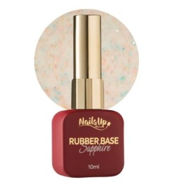 Rubber base NailsUp Sapphire Flakes 12 10 ml
