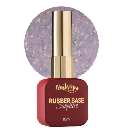 Rubber base NailsUp Sapphire Flakes 13 10ml