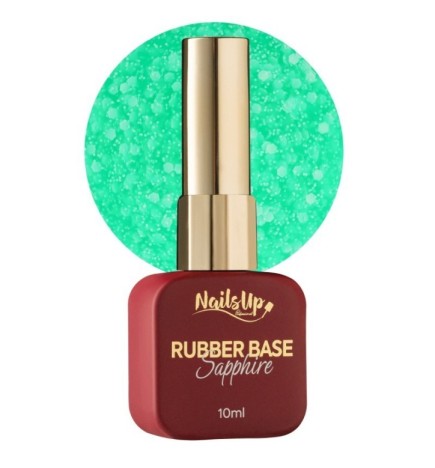 Rubber base NailsUp Sapphire Flakes 17 10 ml