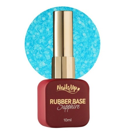 Rubber base NailsUp Sapphire Flakes 18 10ml