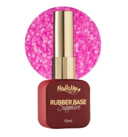 Rubber base NailsUp Sapphire Flakes 19 10ml