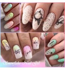 Rubber base NailsUp Sapphire Flakes 19 10ml