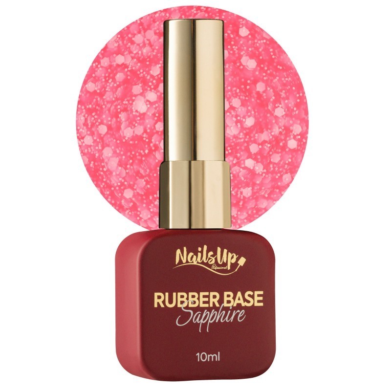 Rubber base NailsUp Sapphire Flakes 20 10ml Rubber base NailsUp Sapphire Flakes 20 10ml