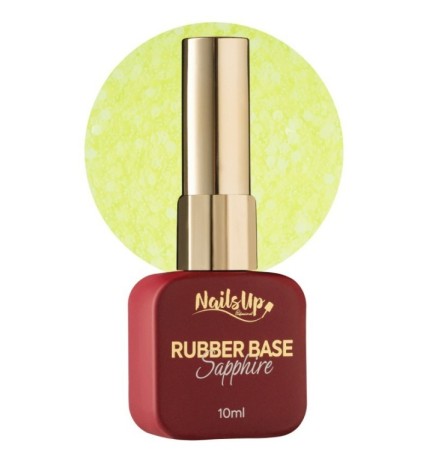 Rubber base NailsUp Sapphire Flakes 23 10ml