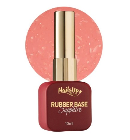 Rubber base NailsUp Sapphire Flakes 3 10ml