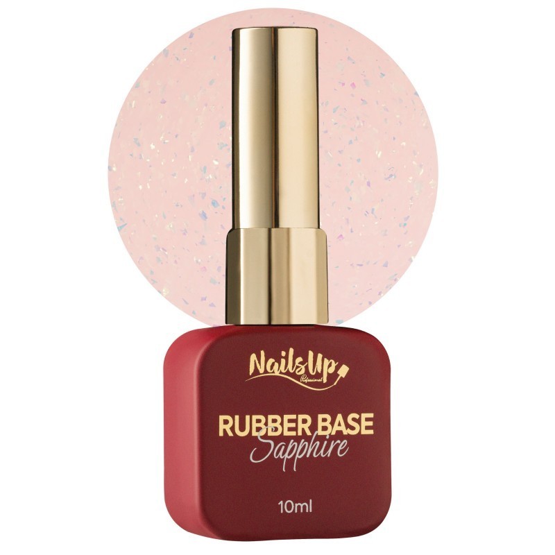 Rubber base NailsUp Sapphire Flakes 26 10ml