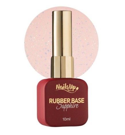 Rubber base NailsUp Sapphire Flakes 26 10ml
