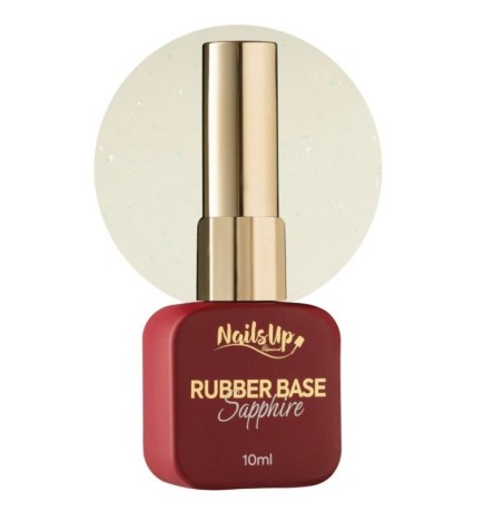 Rubber base NailsUp Sapphire Flakes 27 10ml