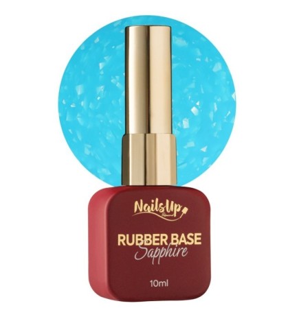 Rubber base NailsUp Sapphire Flakes 5 10ml