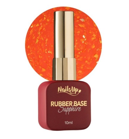 Rubber base NailsUp Sapphire Flakes 6 10ml