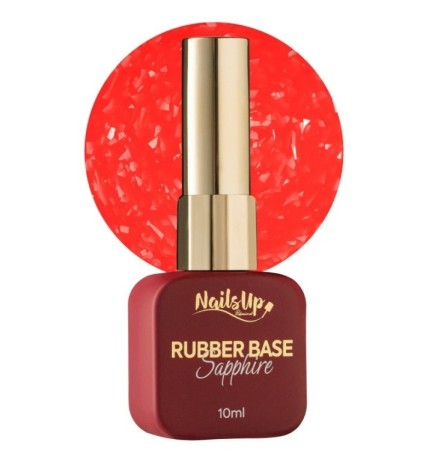 Rubber base NailsUp Sapphire Flakes 8 10ml