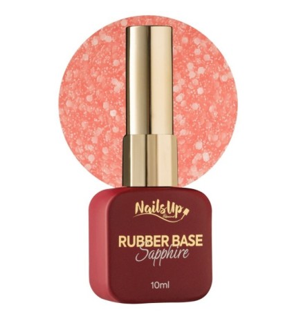 Rubber base NailsUp Sapphire Flakes  25 10ml