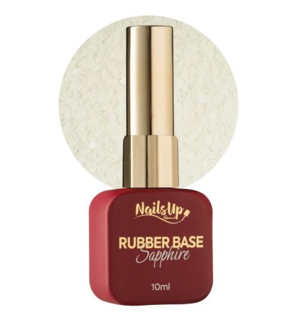 Rubber base NailsUp Sapphire Flakes 16 10 ml