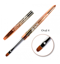 Gel Pinsel NailsUp Gold Oval NR.4
