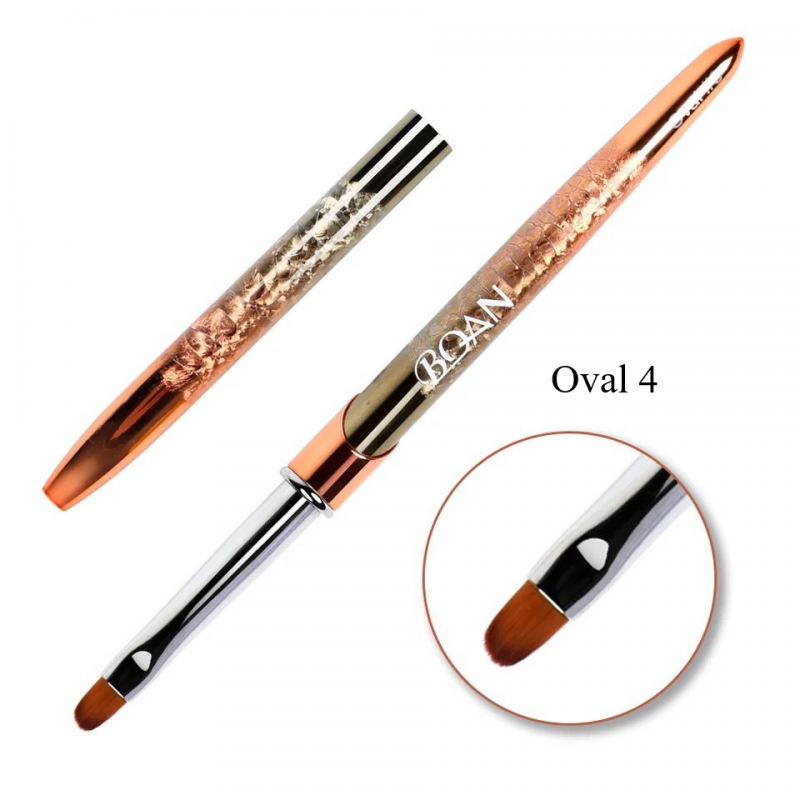 Gel Pinsel NailsUp Gold Oval NR.4
