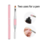 Pensula dubla polygel NailsUp Pink