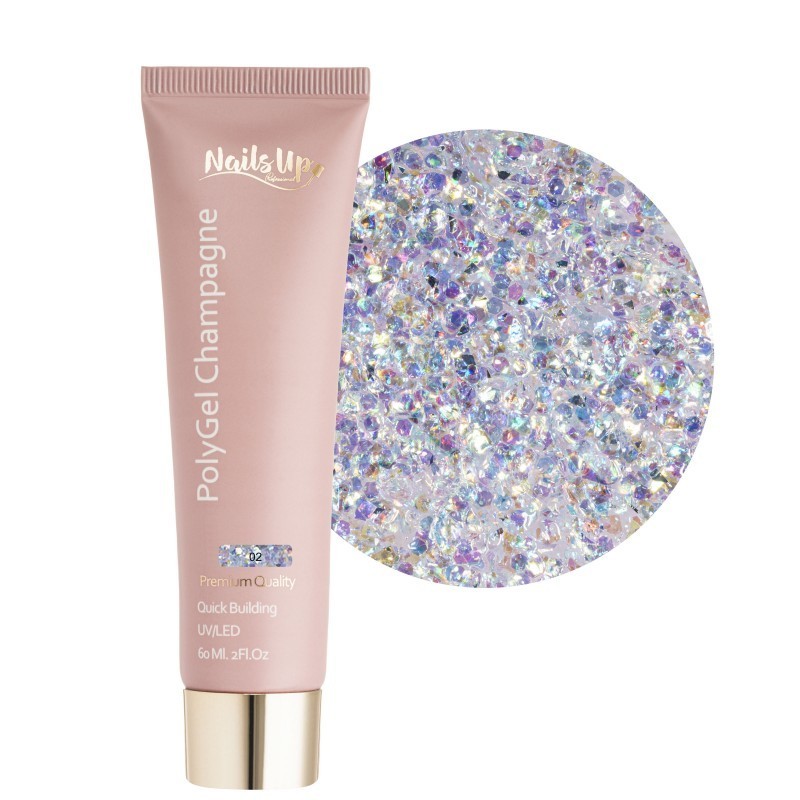 Polygel Nailsup Champagne 02 60ml Polygel Nailsup Champagne 02 60ml