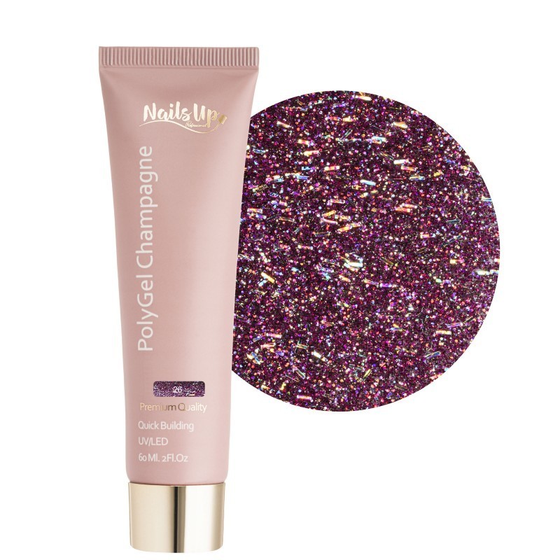 Polygel Nailsup Champagne 26 60ml Polygel Nailsup Champagne 26 60ml