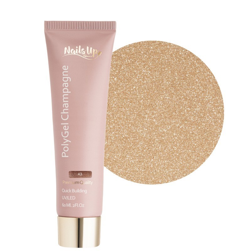 Polygel Nailsup Champagne 43 60ml Polygel Nailsup Champagne 43 60ml
