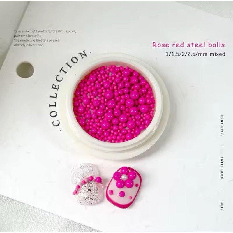 Bubble Nailart Dekoration – Fuchsia 02 Bubble Nailart Dekoration – Fuchsia 02