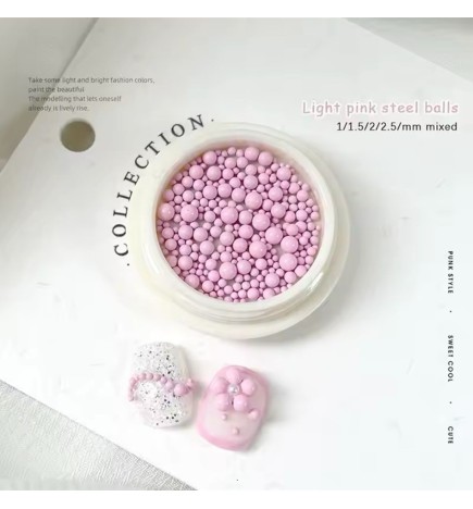Nageldekoration Bubble Pink 04