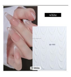 Sticker French Ombre White SD1933