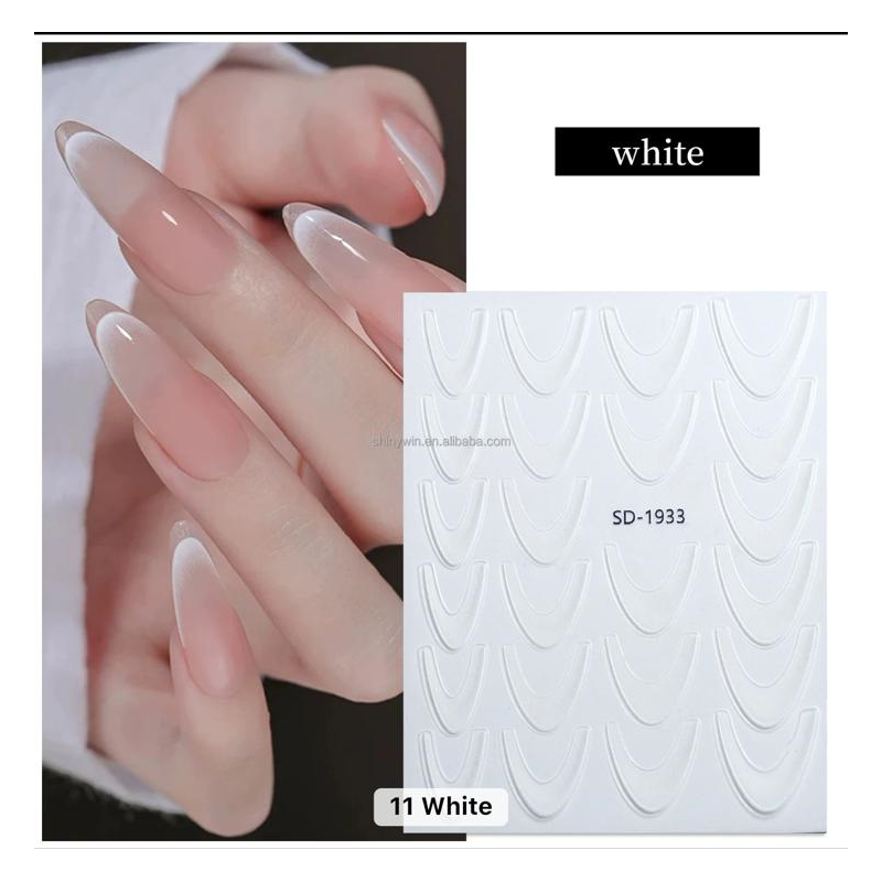 Sticker French Ombre White SD1933