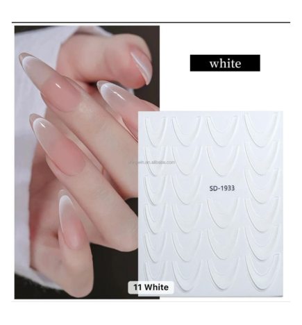 Sticker French Ombre White SD1933