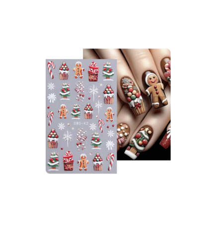 Weihnachtliche Nail Art Nagelsticker – SWO-42