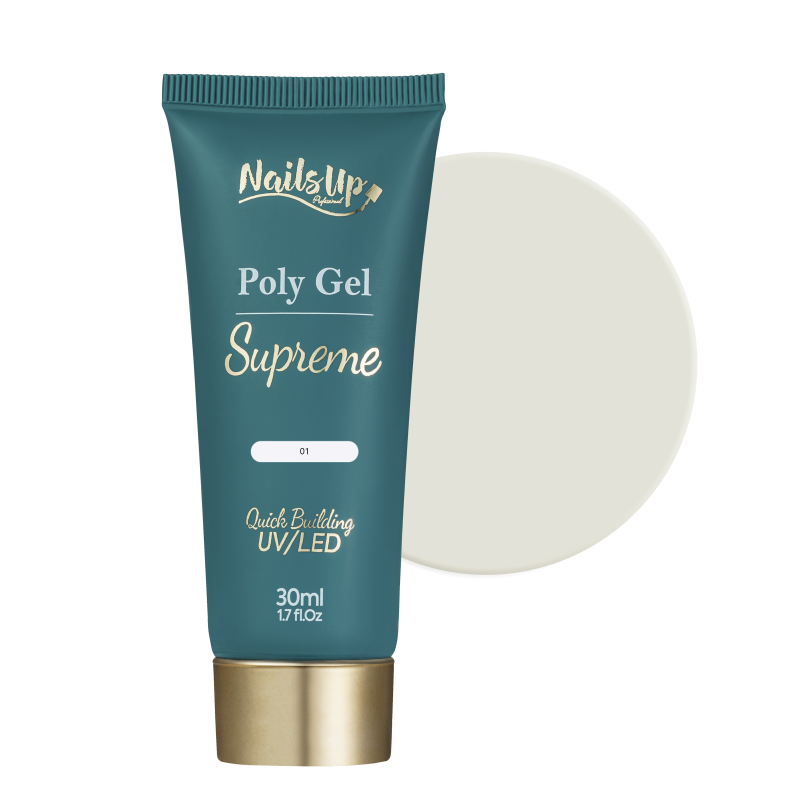 Polygel NailsUp SUPREME 30g 01 Clear