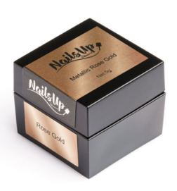 Gel Metalic NailsUp, Gold Rose 8g