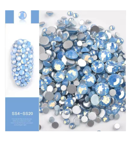 Opal Blue Strassstein-Set für Nailart – 03