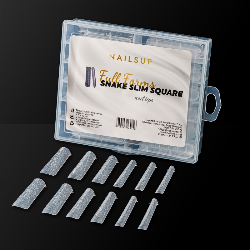Dual Tips Nailsup Snake Full form Slim Square Dual Tips Nailsup Snake Full form Slim Square