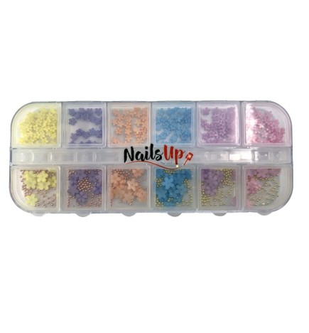 Decor Unghii NailsUp Floricele Colore cu Bilute